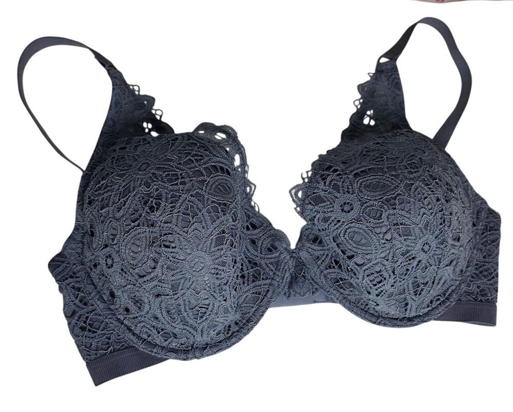 ThirdLove Boho Lace Uplift Bra 36F Gray Lace Underwire NWT Full Coverage Sexy